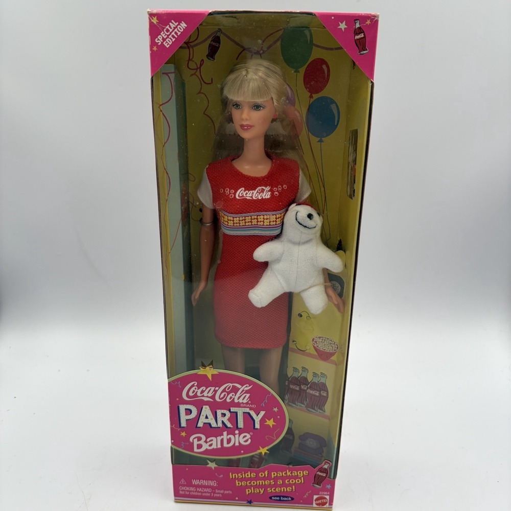 Vtg Coca-Cola Party Barbie (Mattel 22964) NRFB Special Edition 1990s